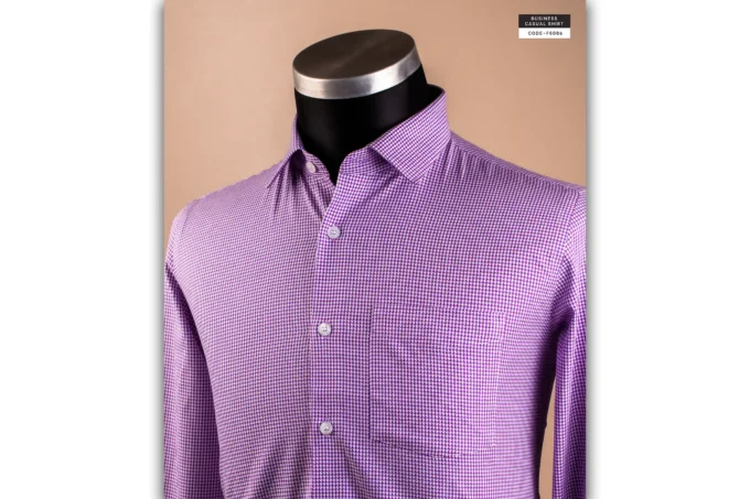 Purple Houndstooth Shirt(FS086) - Image 2