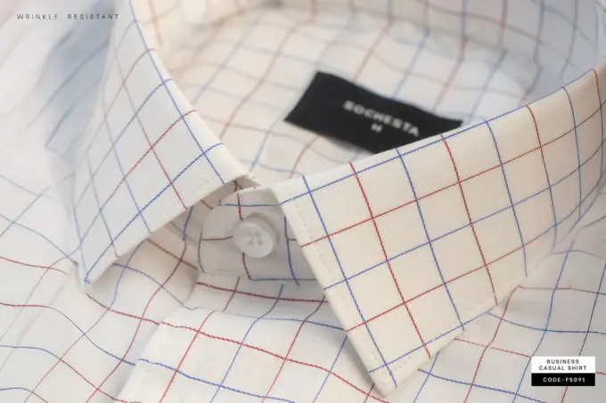 Forever Fresh Dobby Check Shirt- Wrinkle Resistant(FS091)