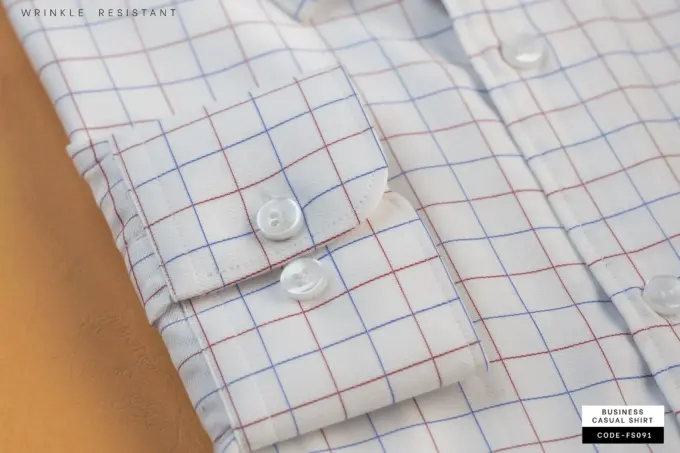 Forever Fresh Dobby Check Shirt- Wrinkle Resistant(FS091) - Image 2