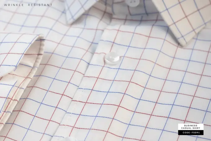 Forever Fresh Dobby Check Shirt- Wrinkle Resistant(FS091) - Image 3