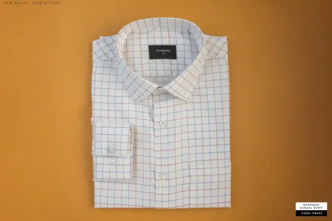 Forever Fresh Dobby Check Shirt- Wrinkle Resistant(FS091) - Image 4
