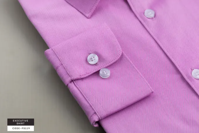 Royal Twill Light Lavender Executive Shirt(FS119) - Image 6