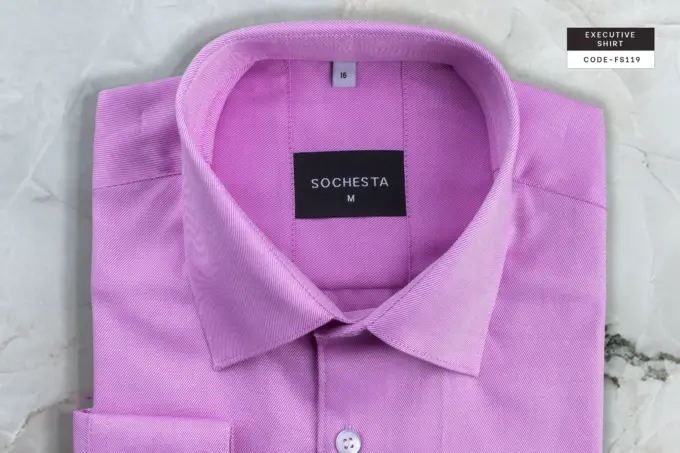 Royal Twill Light Lavender Executive Shirt(FS119) - Image 4