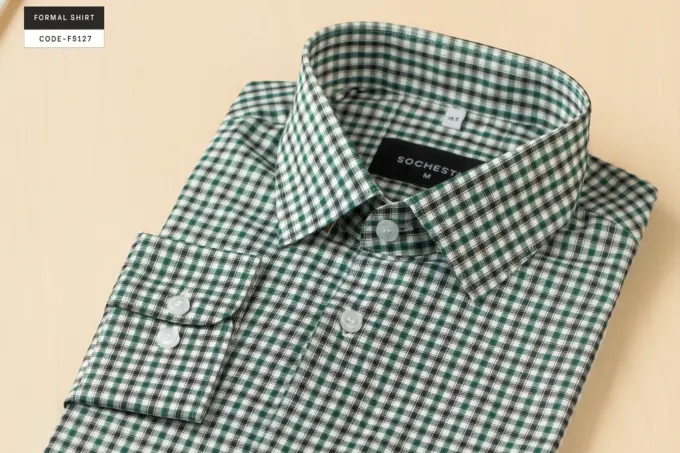 Soft Timberline Check Formal Shirt(FS127) - Image 5