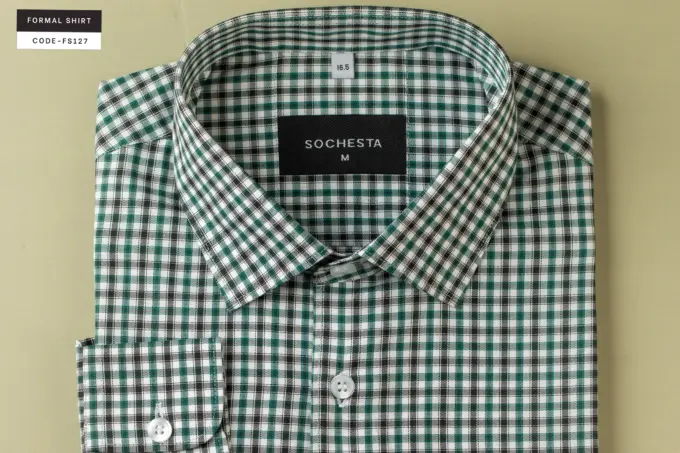 Soft Timberline Check Formal Shirt(FS127) - Image 6