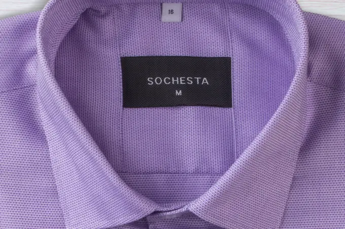 Light Lavender Microfloral Formal Shirt(FS128) - Image 4