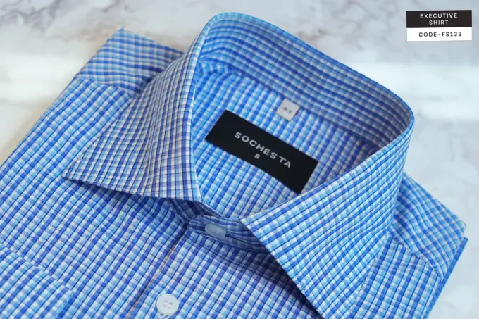 Glacier Grit Check Soft Cotton Shirt(FS138) - Image 7