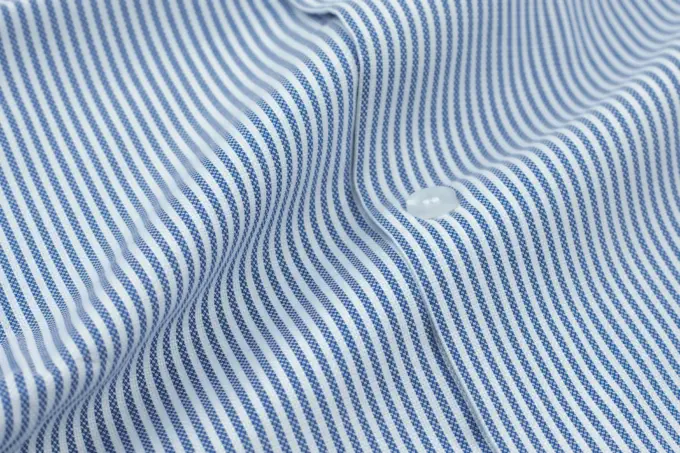 Blue Pinstripe Oxford Soft Cotton Shirt(FS143) - Image 2