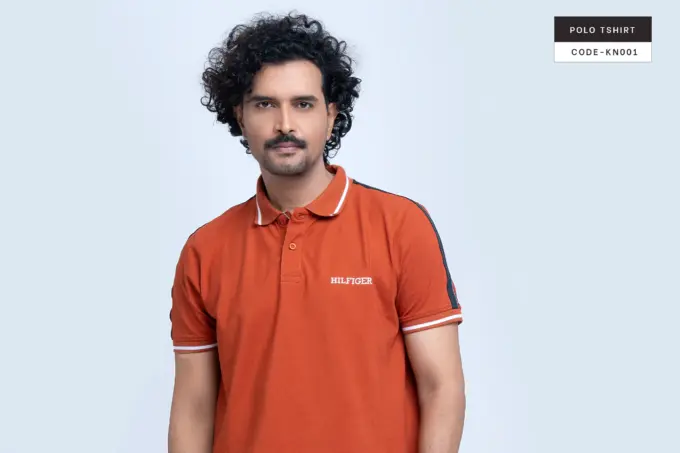 Rusty Orange Polo Tshirt(KN001)