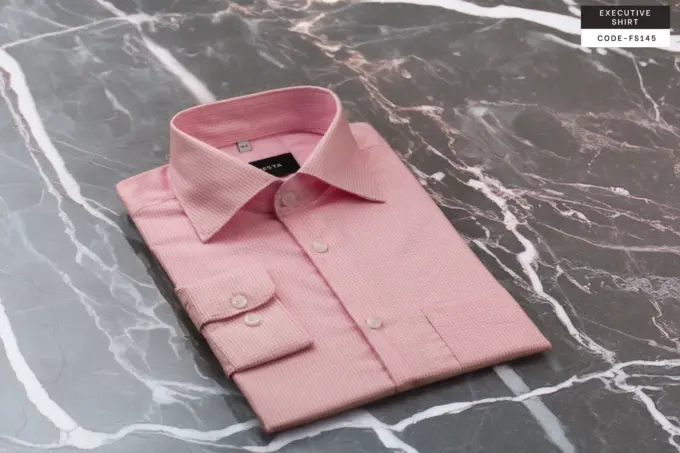 Light Fuchsia Pink Giza Cotton Executive Shirt(FS145) - Image 6