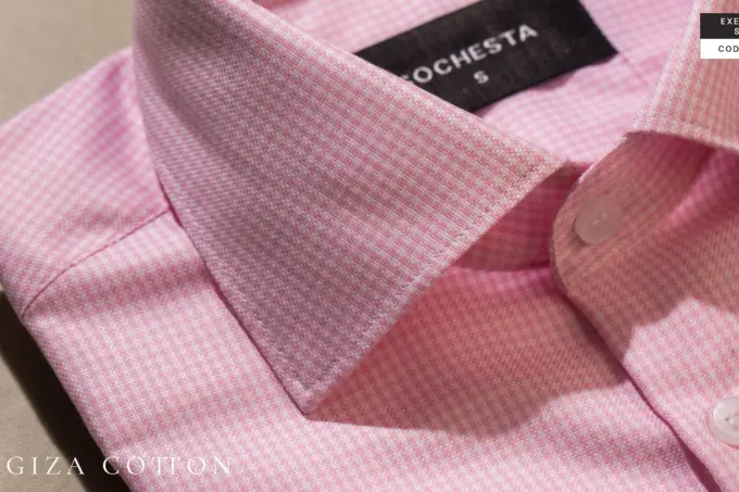 Light Fuchsia Pink Giza Cotton Executive Shirt(FS145) - Image 10