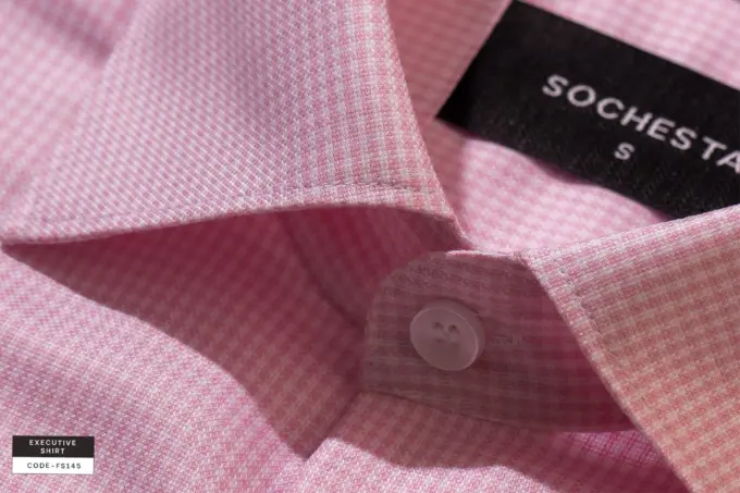 Light Fuchsia Pink Giza Cotton Executive Shirt(FS145) - Image 4
