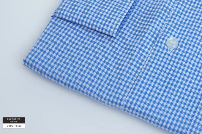 Classic Bluestone Houndstooth Shirt(FS152) - Image 8