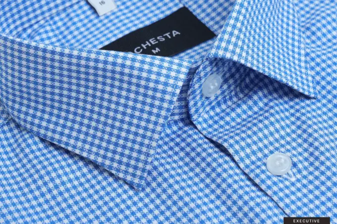 Classic Bluestone Houndstooth Shirt(FS152)