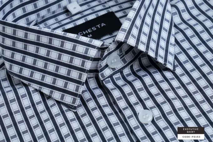 Light Charcoal Grey Lattice Shirt(FS153)
