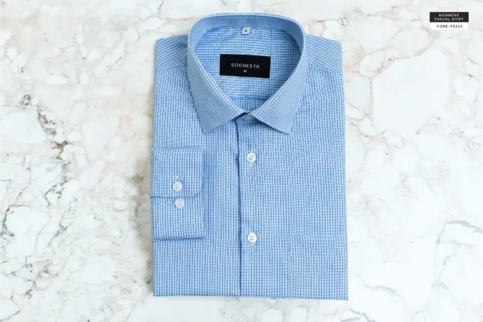 Faded Light Blue Mistline Executive Shirt(FS163) - Image 2