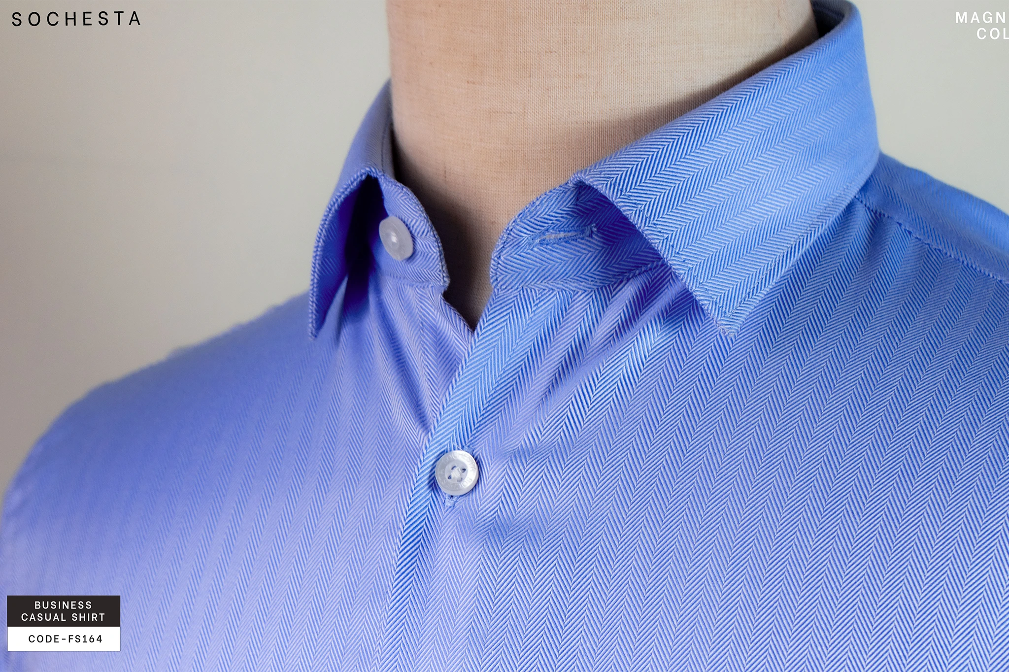 Royal Lighter Sky Blue Giza Cotton Executive Shirt(FS164) - Image 2