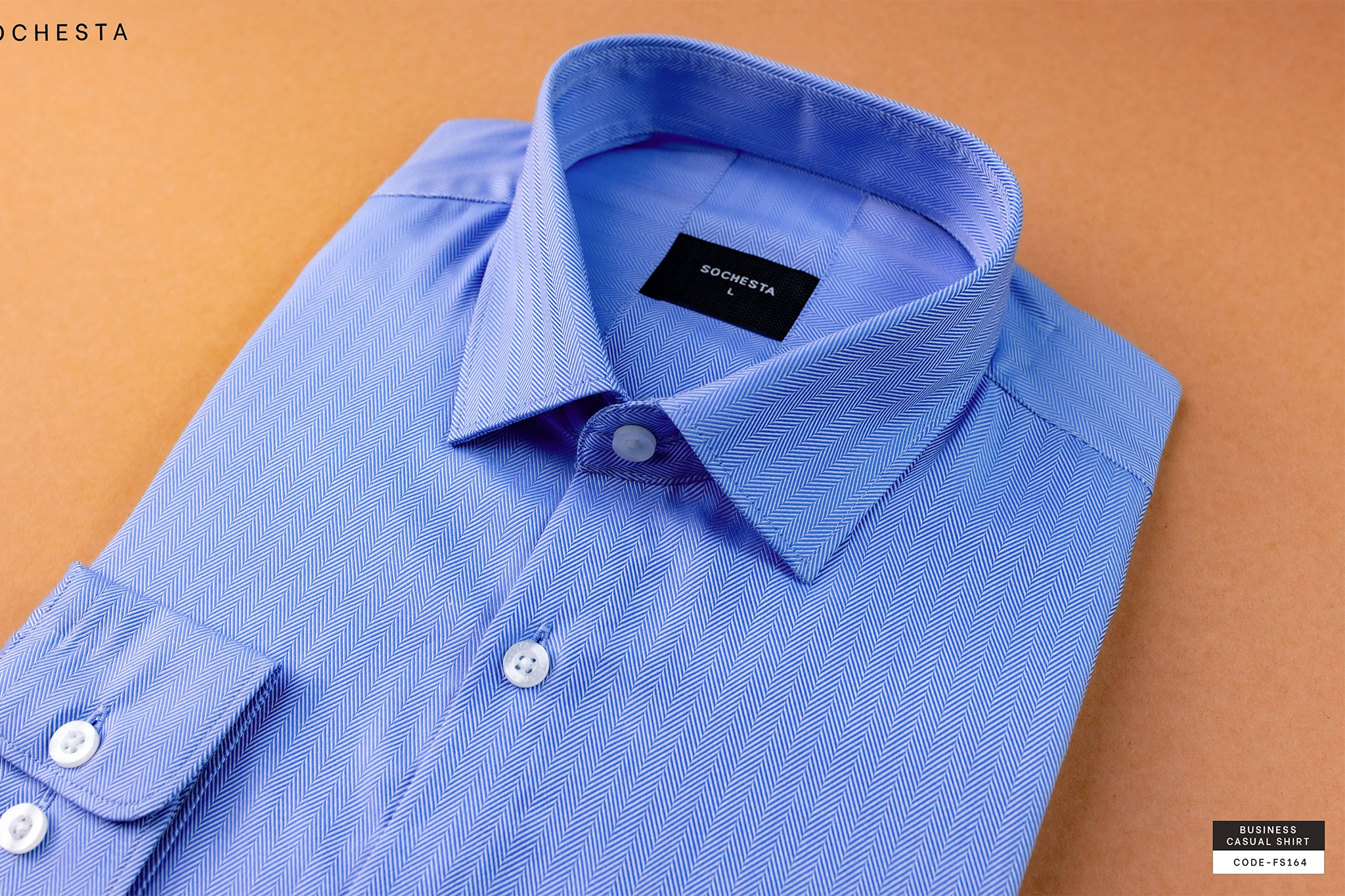 Royal Lighter Sky Blue Giza Cotton Executive Shirt(FS164) - Image 4