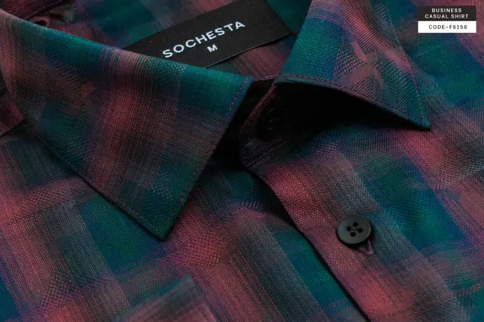 Ashbourne Kingfisher Green Heritage Giza Cotton Shirt(FS158)