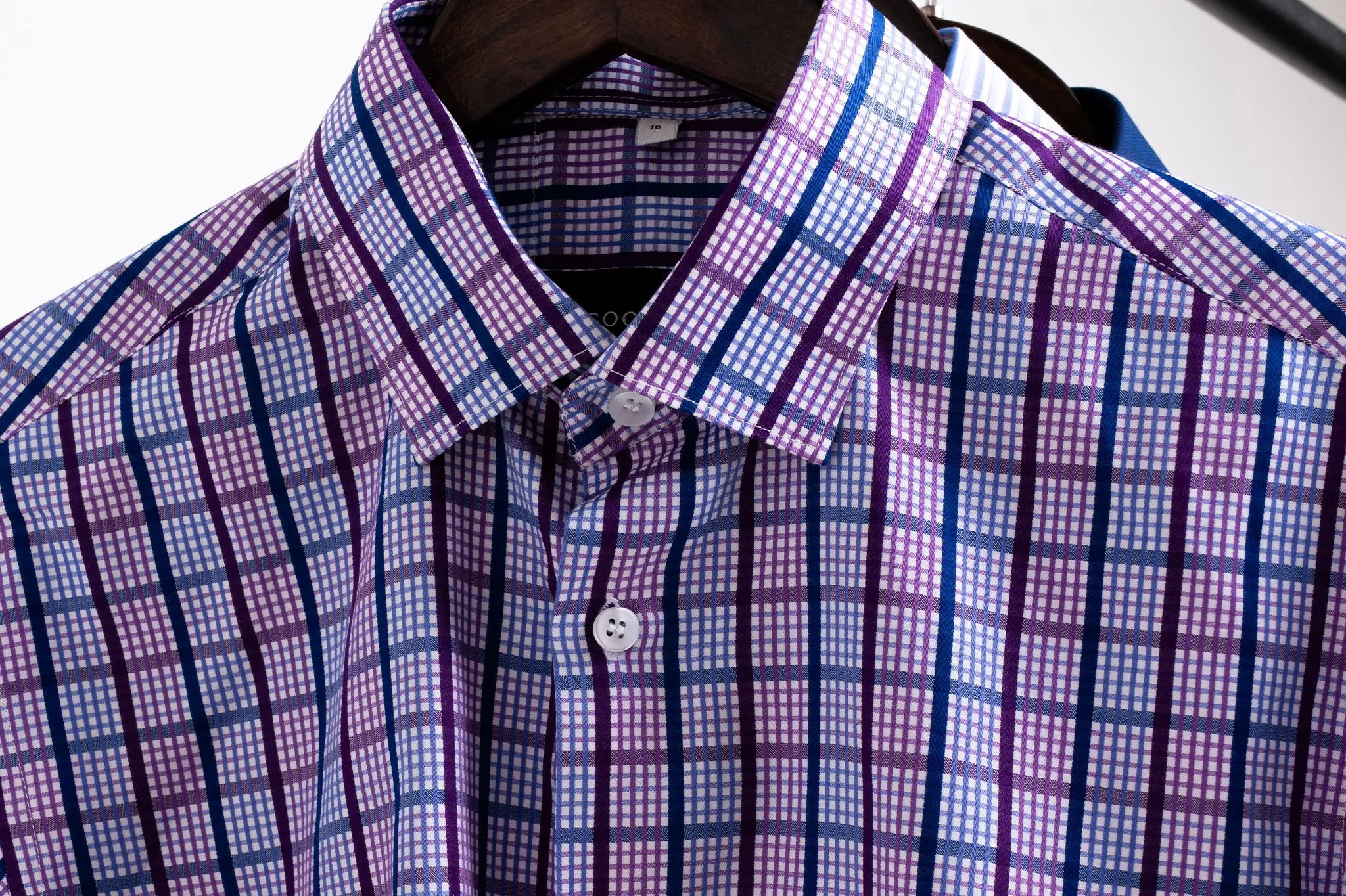 Four-Tone Harmony Purple Check Shirt(FS161) - Image 3