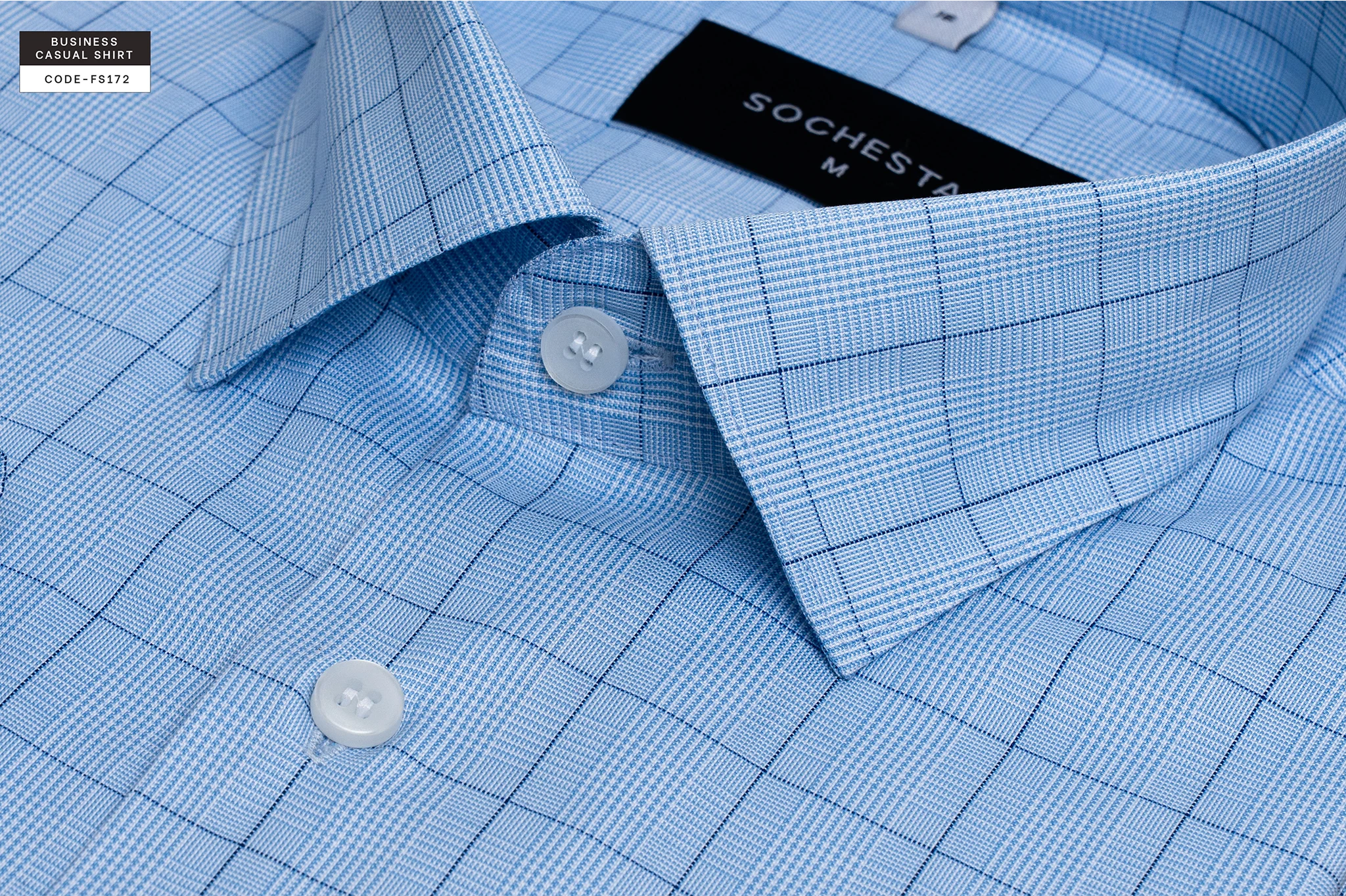 Skyfall Crisp Oxford Tartan Check(FS172)