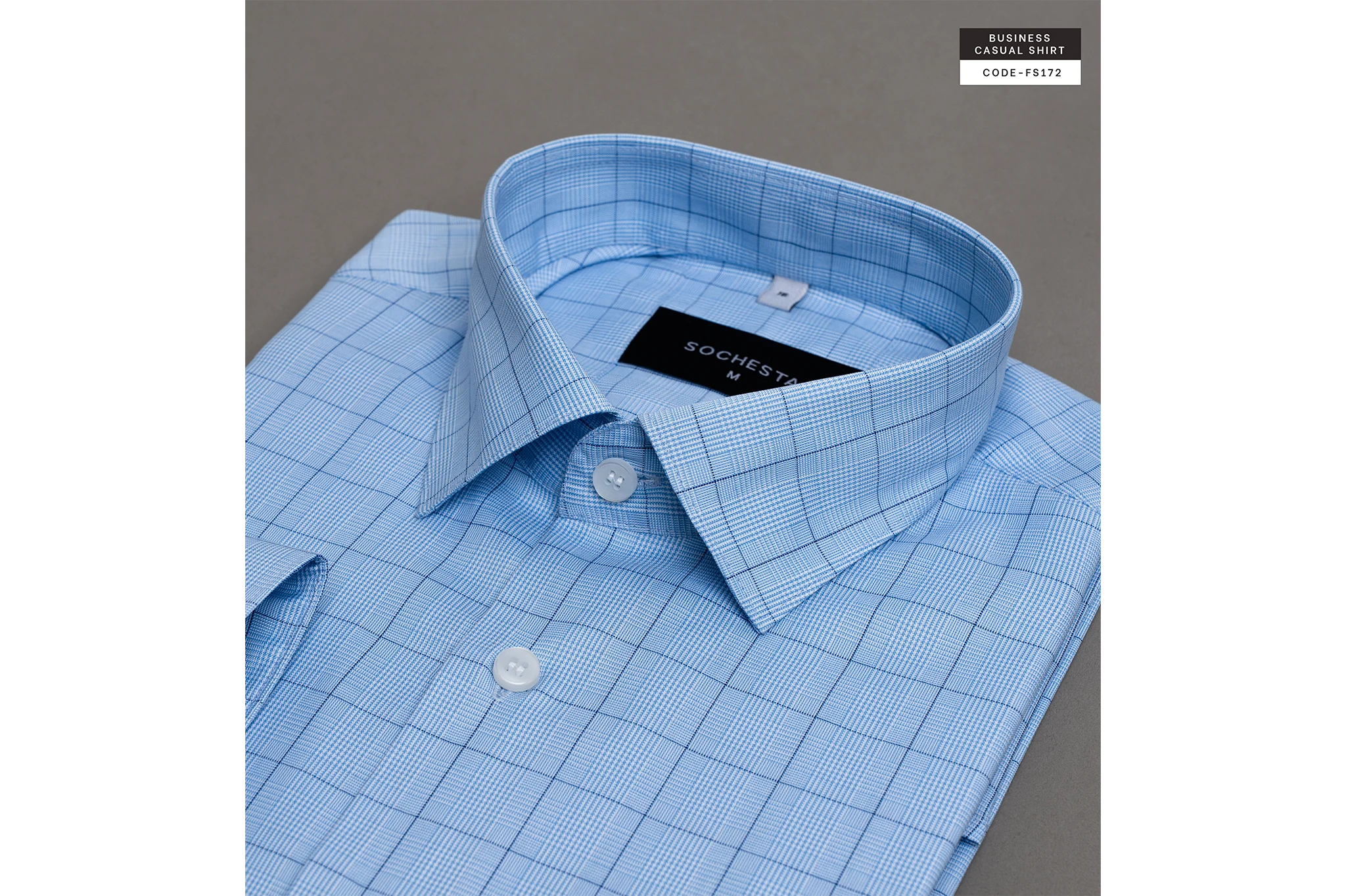 Skyfall Crisp Oxford Tartan Check(FS172) - Image 4