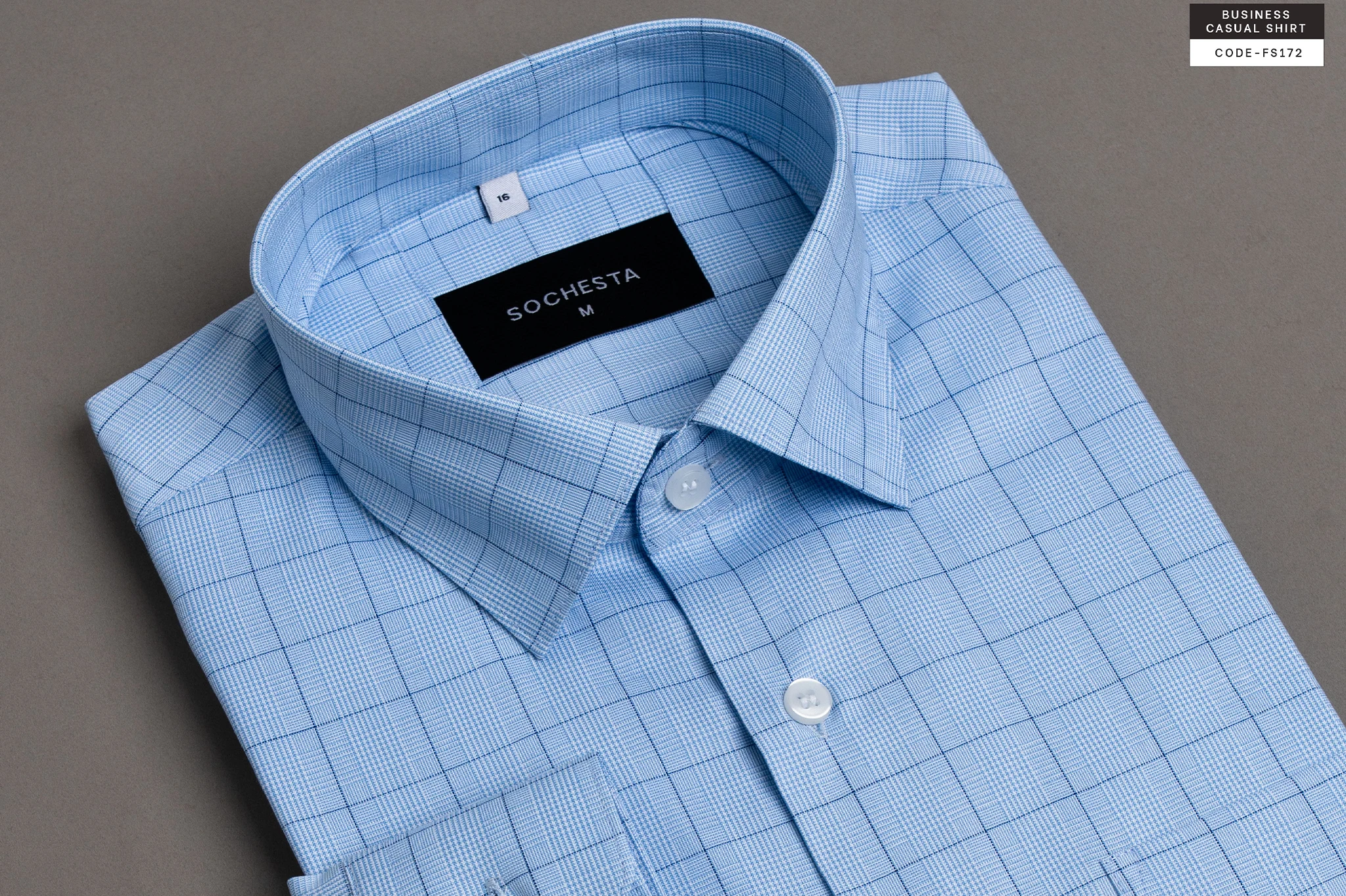 Skyfall Crisp Oxford Tartan Check(FS172) - Image 7