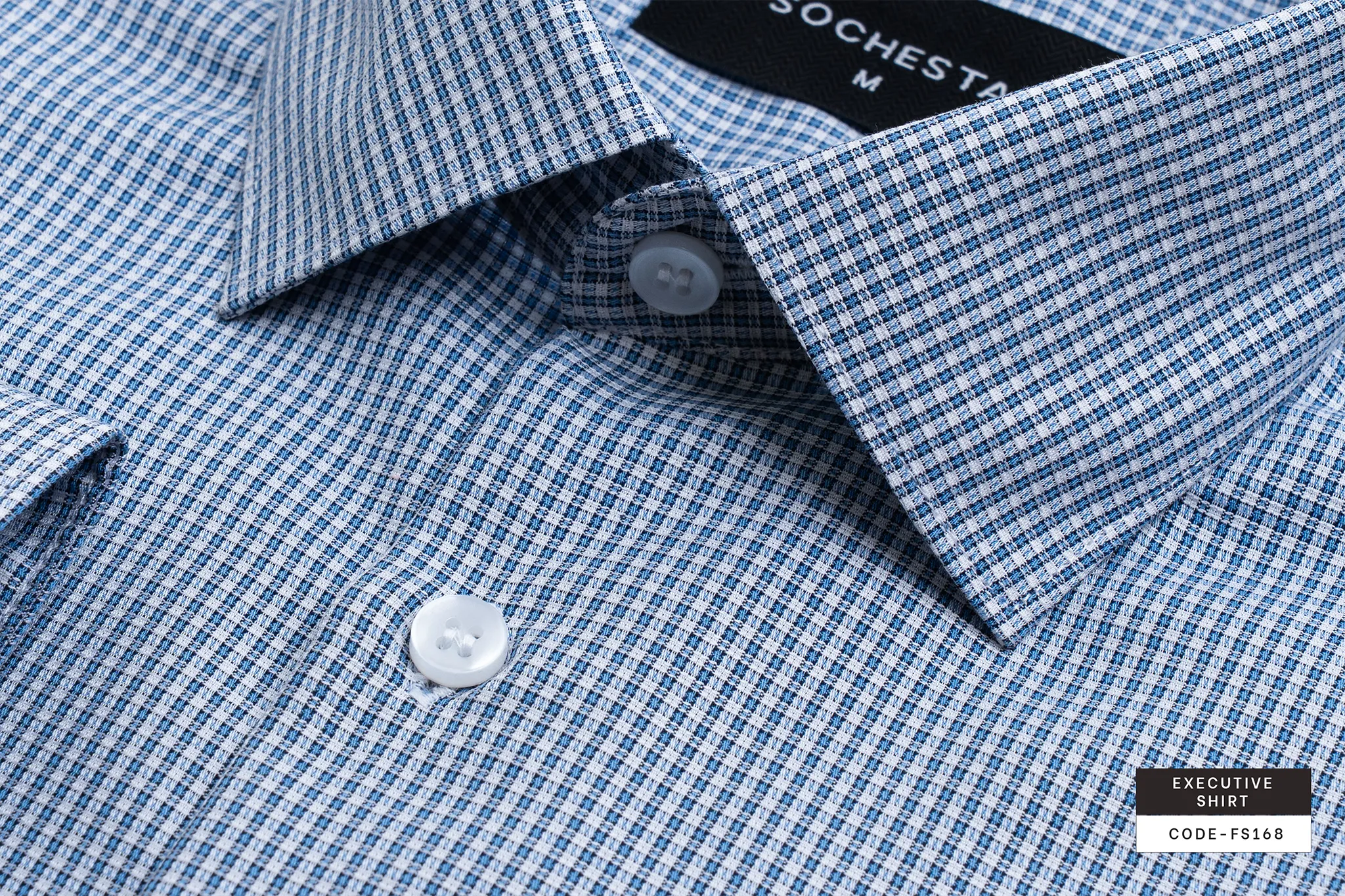 Faded Powder Blue Mistline Executive Shirt(FS168) - Image 3