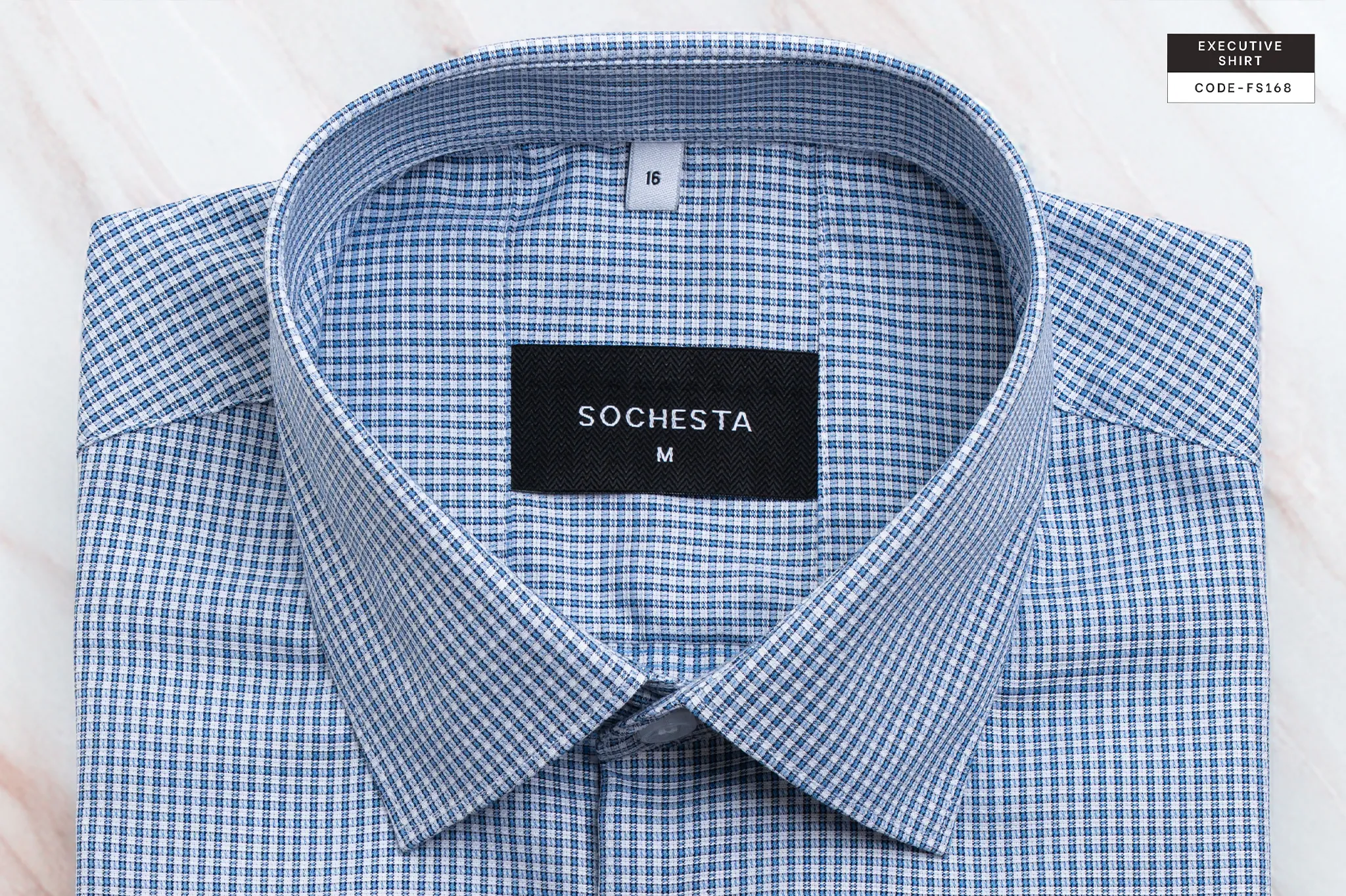 Faded Powder Blue Mistline Executive Shirt(FS168) - Image 5