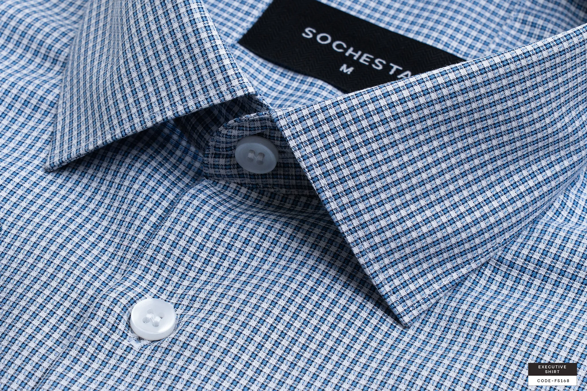 Faded Powder Blue Mistline Executive Shirt(FS168)