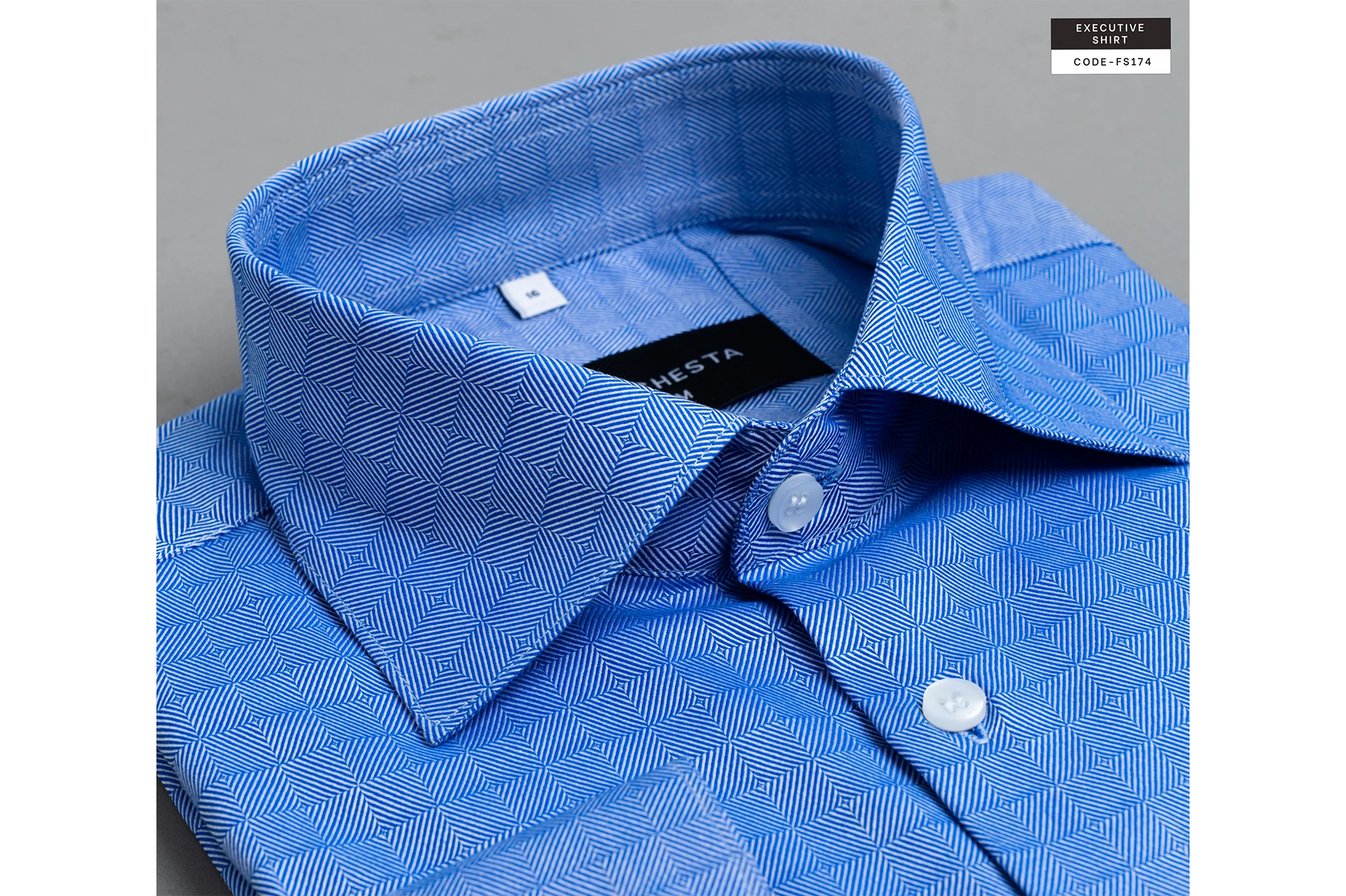 Rhombus Royale Wrinkle Resistant Giza Cotton Shirt(FS174) - Image 8
