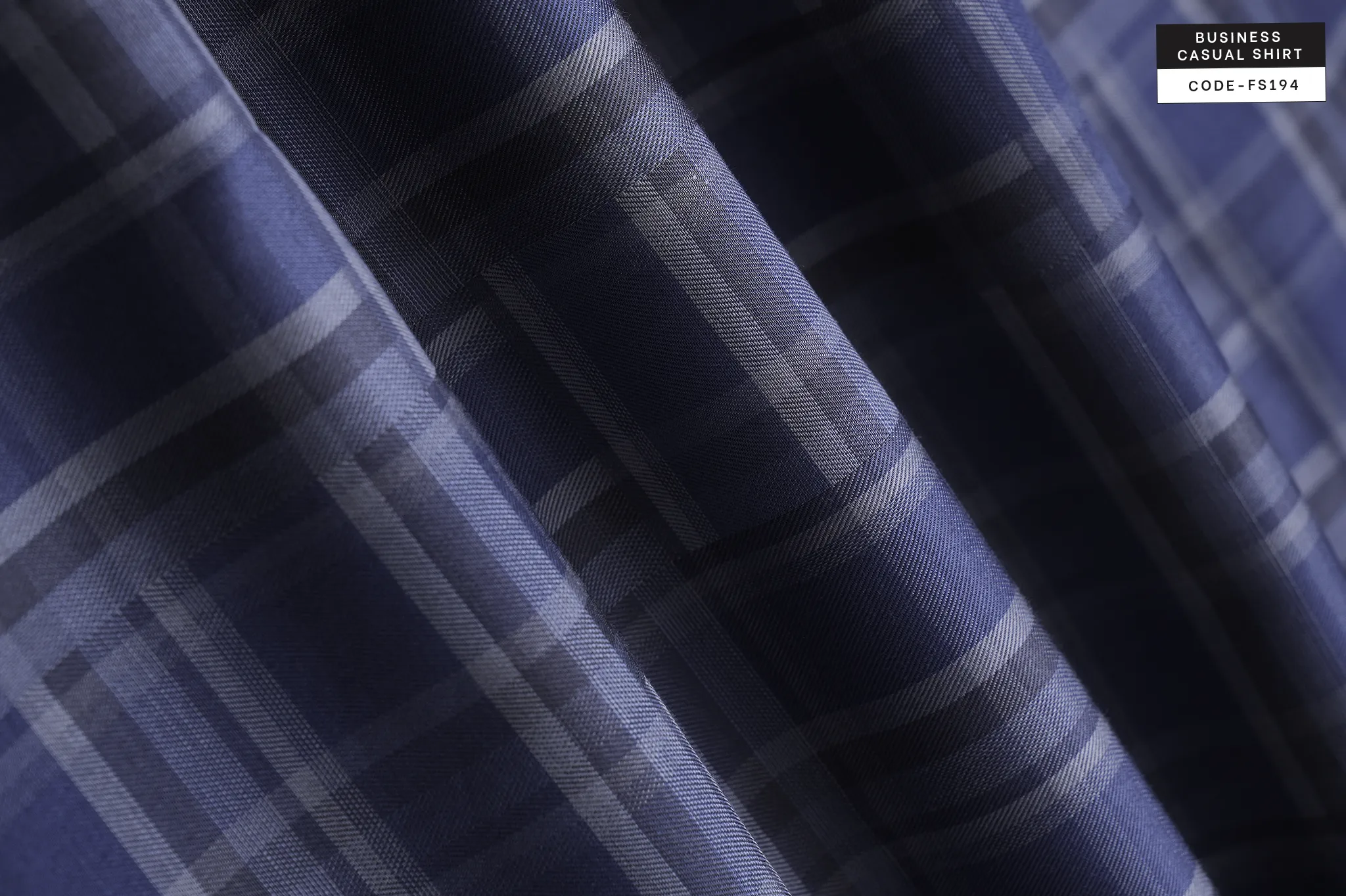 Kingsford Blue Slate Check Shirt(FS194) - Image 4