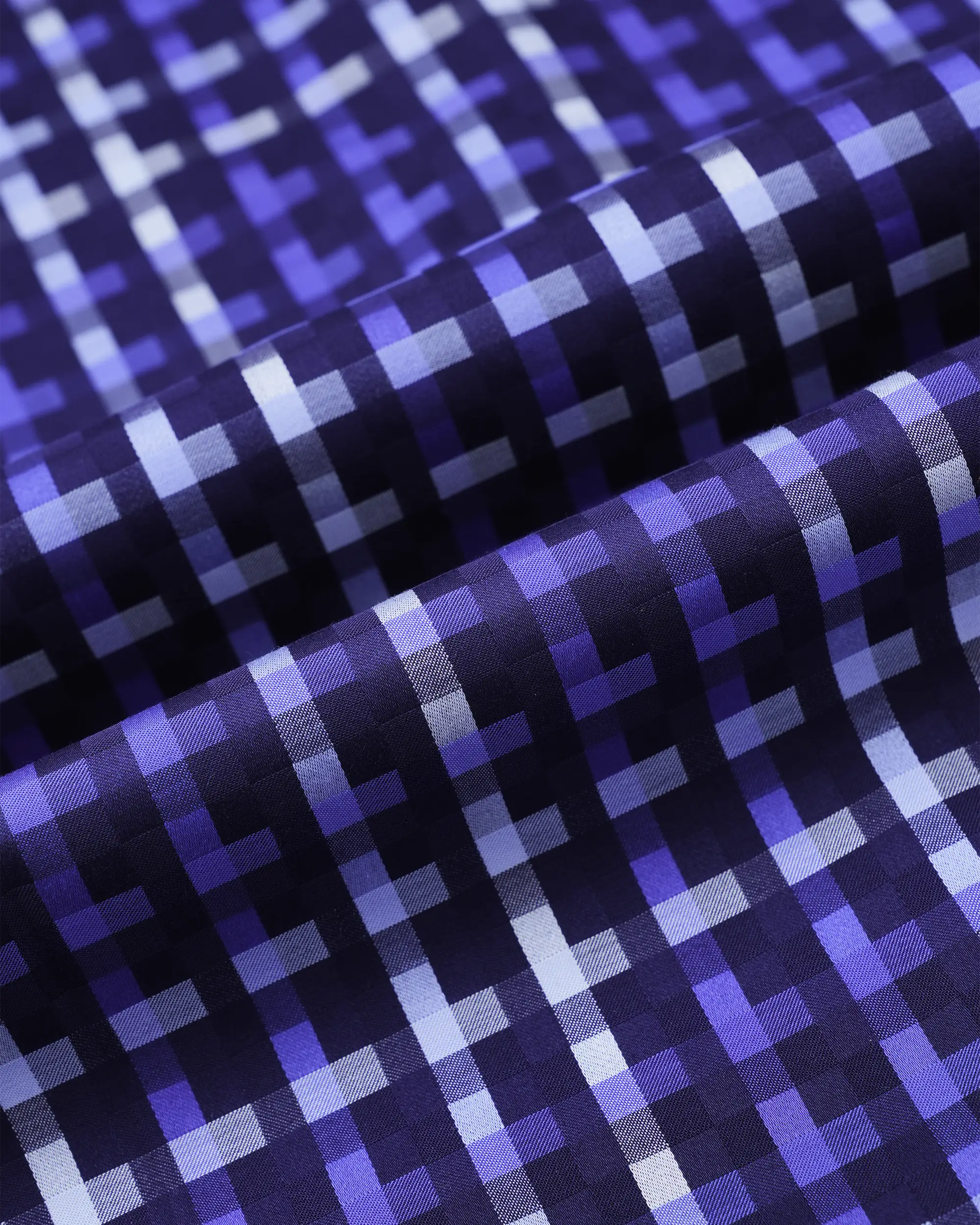 Royal Cobalt Blue Plaid Shirt(FS210) - Image 3