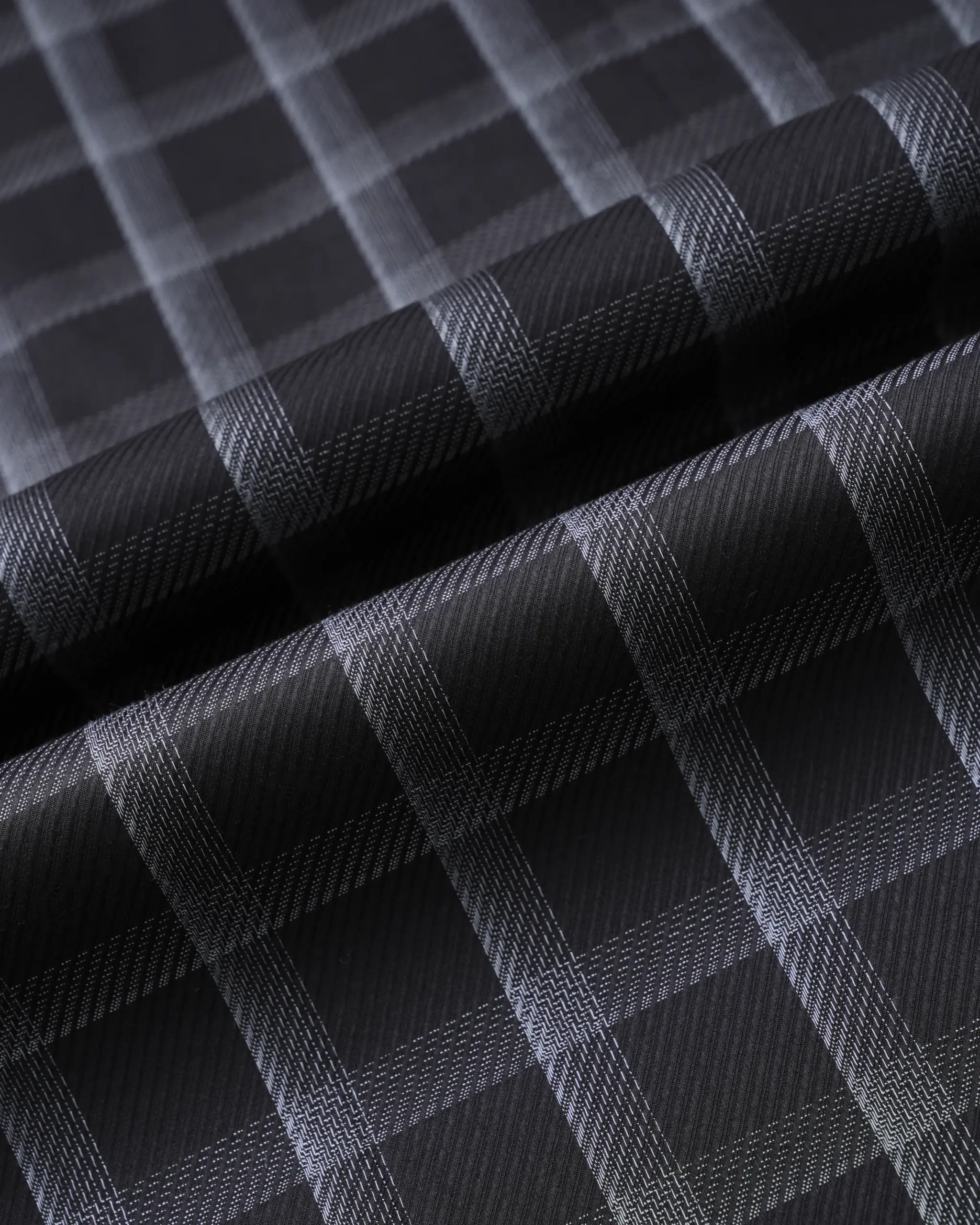 MazeRunner Black Grey Check Twill Shirt(FS209) - Image 3