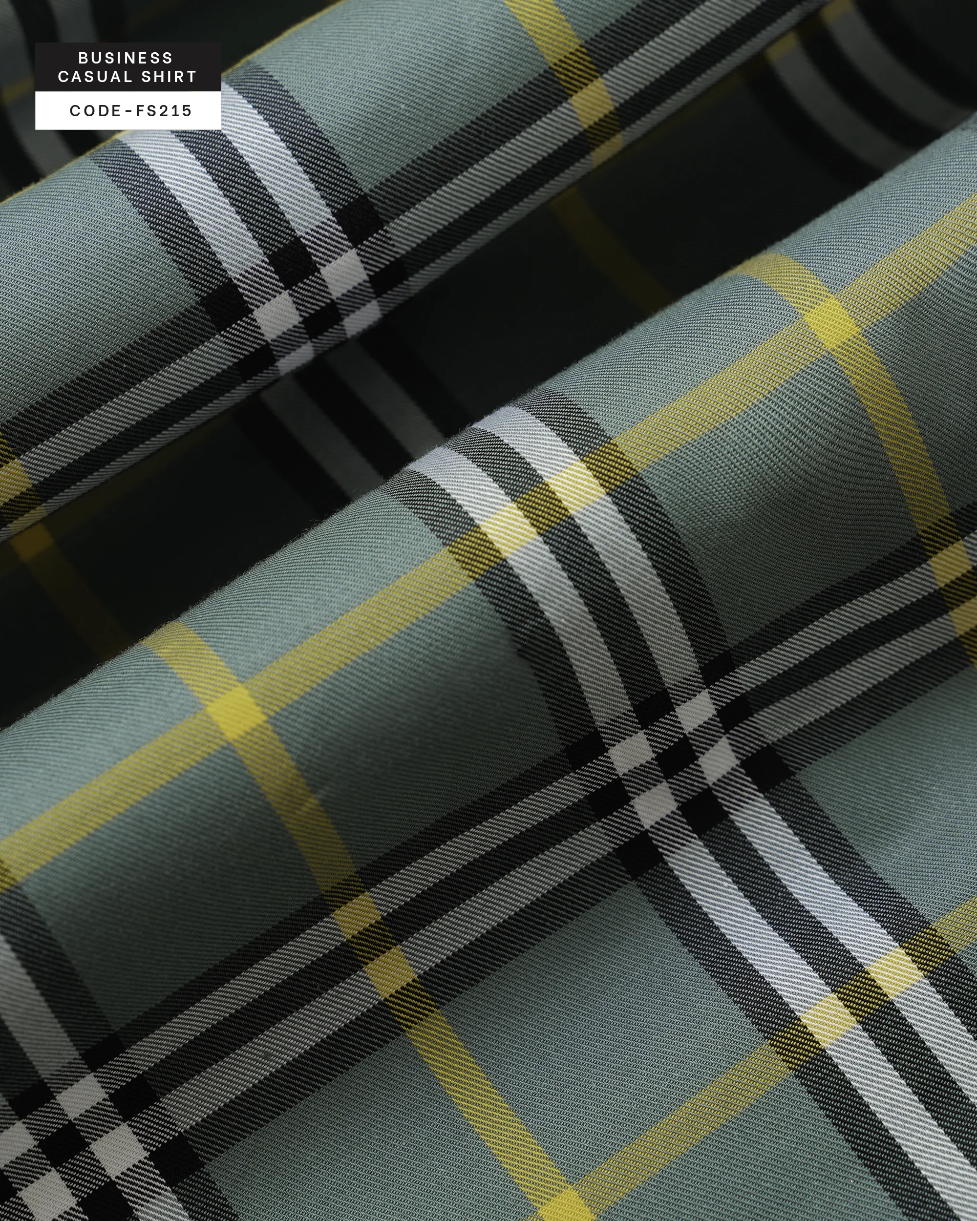 Mossfield Yellow Plaid Shirt(FS215) - Image 5