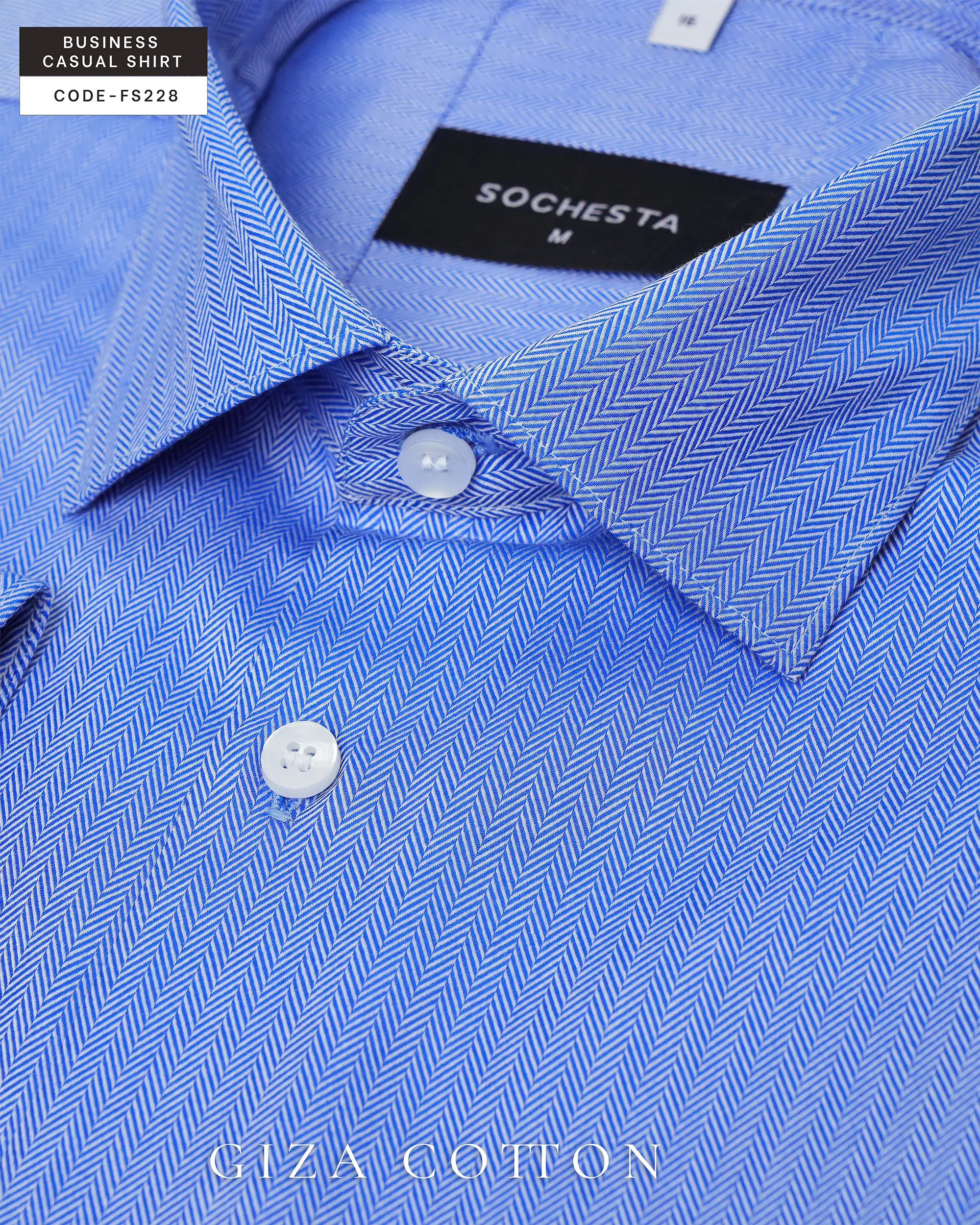 Mayfair Hunter Blue Giza Cotton Shirt(FS228)